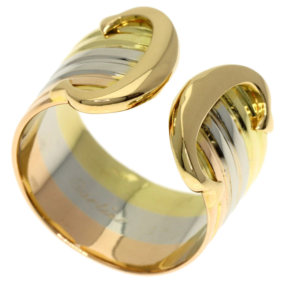 CARTIER Authentic 18k Gold 2C Ring #49